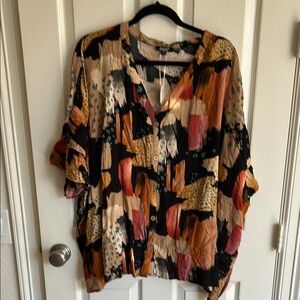 Oddy Colorful Abstract Women's Top